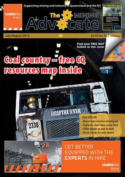 THE MINING ADVOCATE JULY/ AUGUST 2013 FRONT COVER